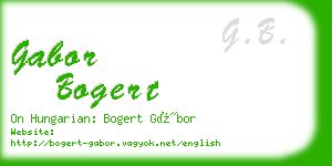 gabor bogert business card